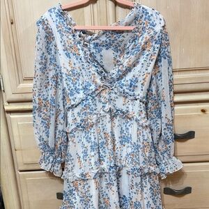 Floral Ruffle Dress